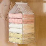 SPOORYYO Home Storage \u0026 Organisation Closet Hanging Organizer For Clothes, Small Closet Organizer, Hanging Closet Organizers And Storage Shelves, Hanging Shelves For Closet Organization \u0026 Storage